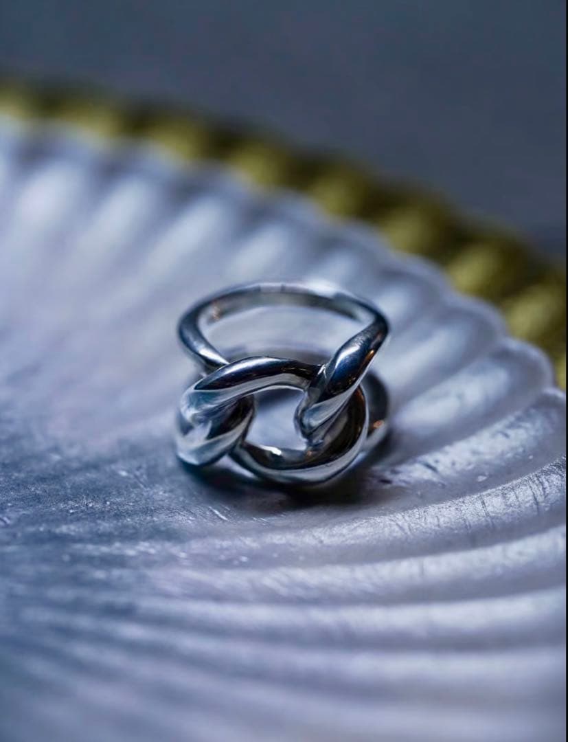 MB OX JEWELRY Big Chain Ring 17 号シルバーリング
