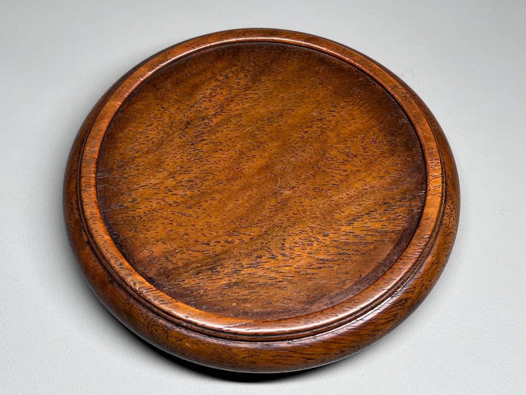 唐木花台一対　天然木　炉座　香炉台　花台　飾り台　盆栽台　黄花梨　古美術　木座