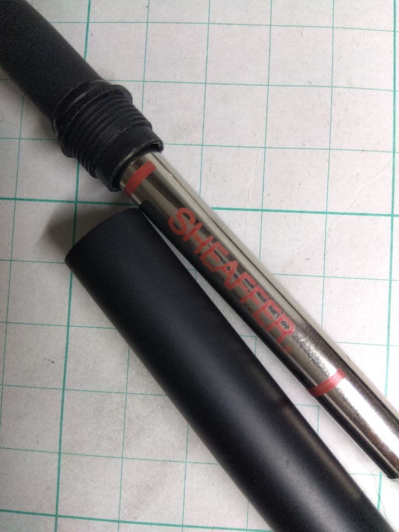 【シェーファー２本】ペン先14K、本体スターリングシルバーの万年筆＋ボールペン