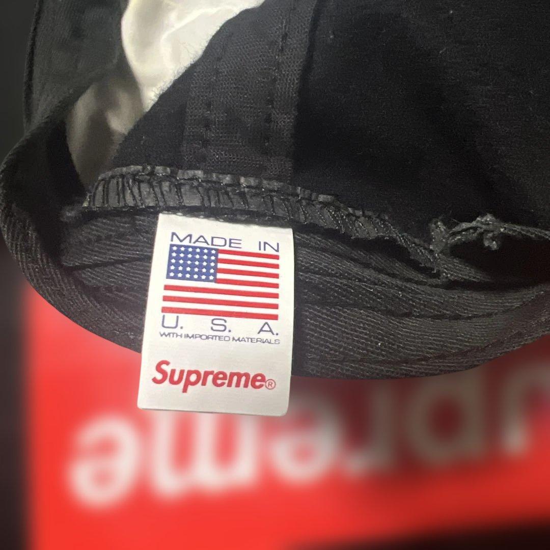 Supreme Sロゴ 黒キャップ