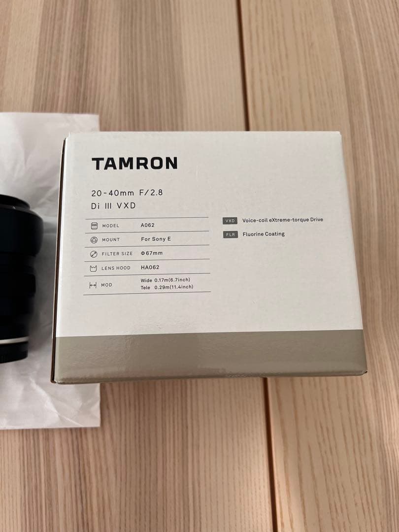 TAMRON 20-40mm F/2.8 Di III VXD 屋内撮影のみ。