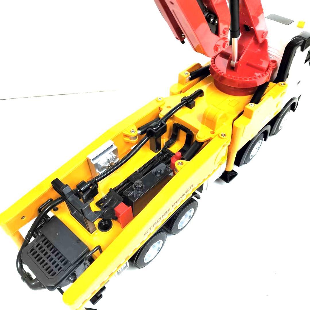 1/18サイズコンクリートポンプ車ラジコン　プロポで放水操作