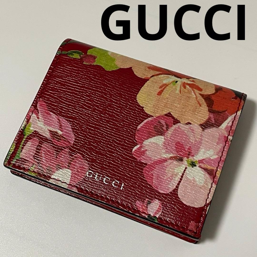 ✨未使用保管✨　GUCCI フローラル　財布　札入れ　レザー
