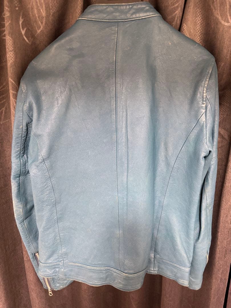 JUN HASHIMOTOターコイズシングルレザージャケット桜井さん