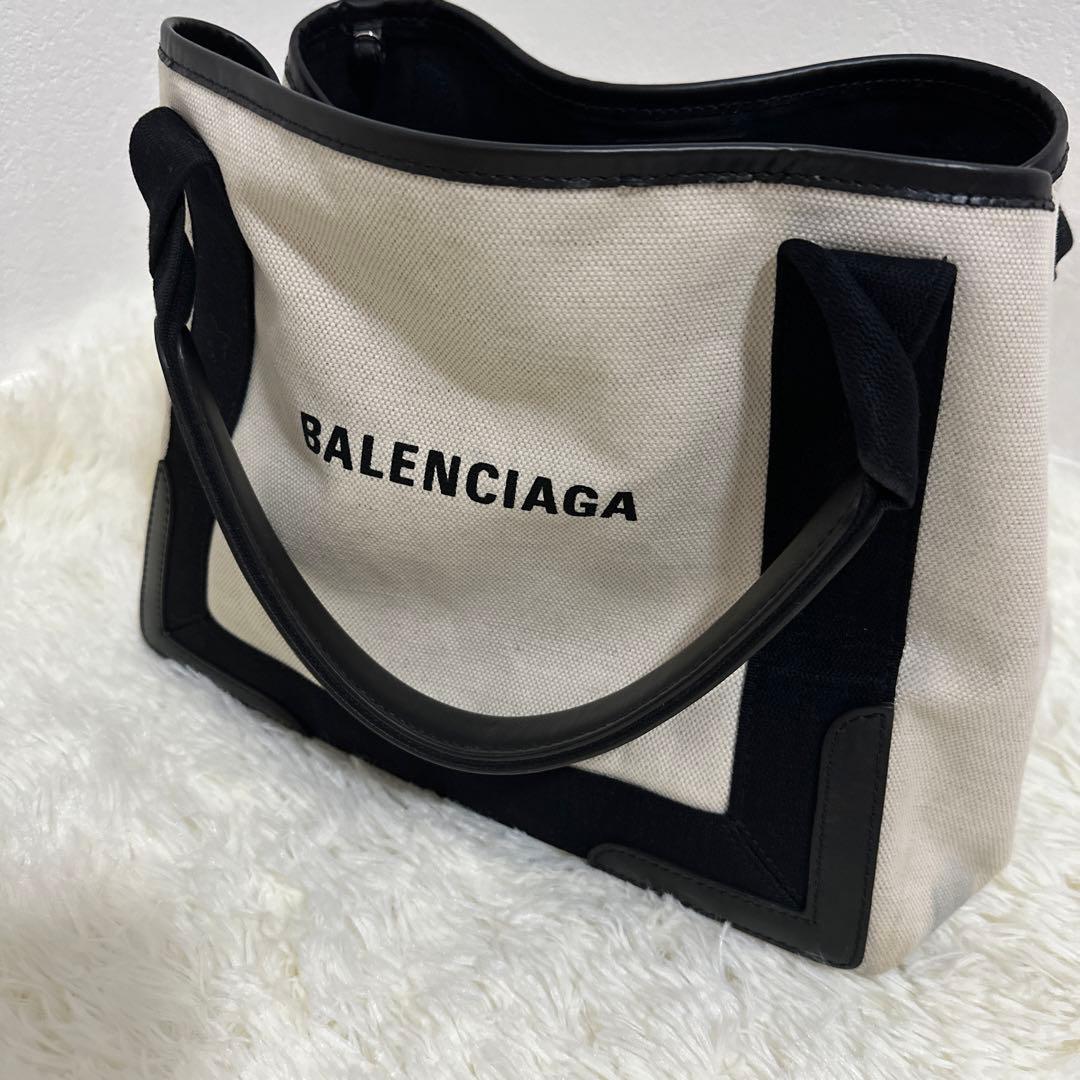 BALENCIAGA トートバッグ アイボリー ブラック　売り切りセール