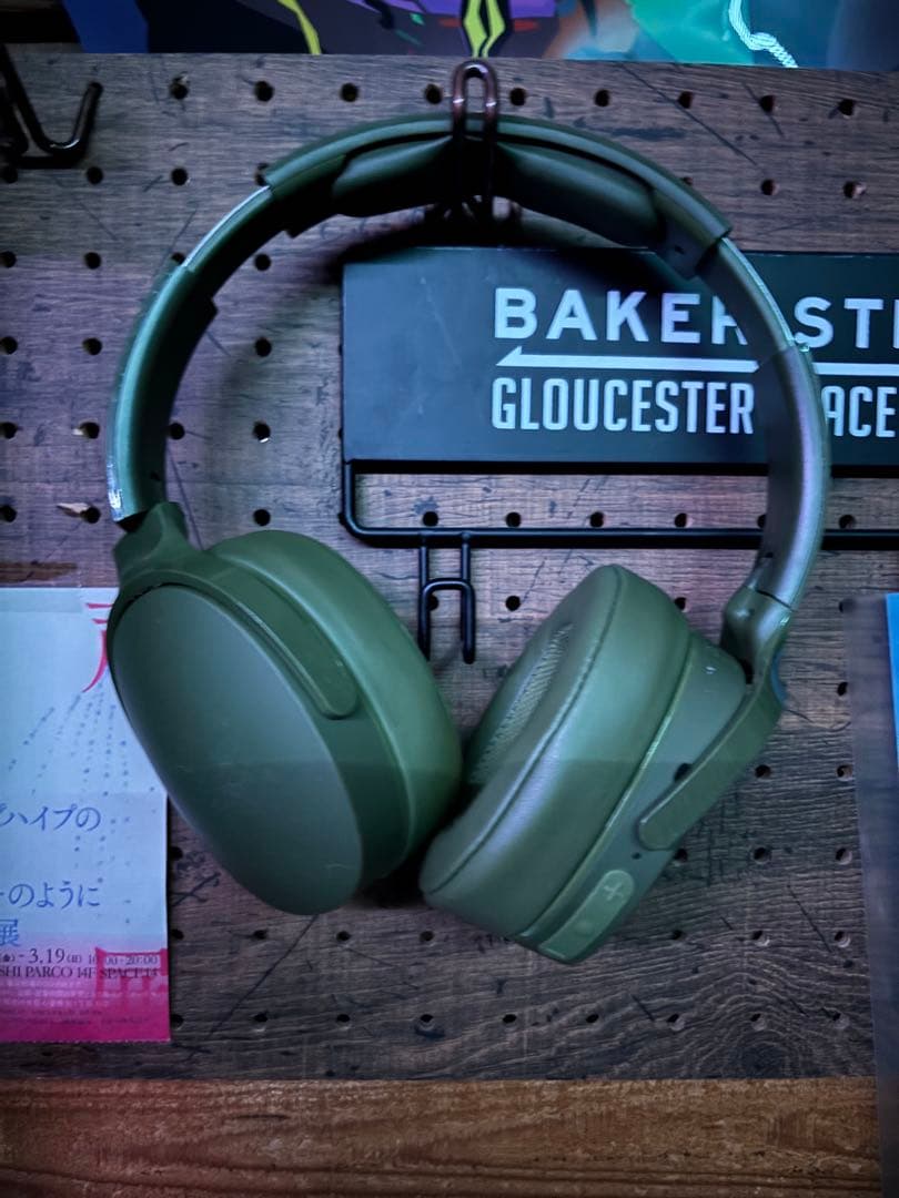 Skullcandy ワイヤレスヘッドホン オリーブグリーン