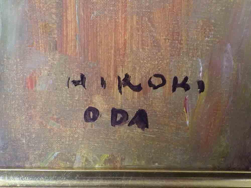 織田広喜 少女 油彩画 F3号 サイン　おだひろき オダヒロキ