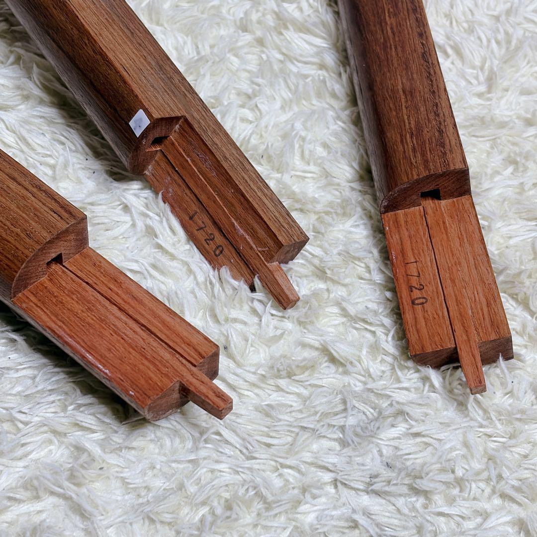 三味線 中棹 セット 撥 胴かけ 花梨 1本溝 犬皮 皮破れなし 丸打胴