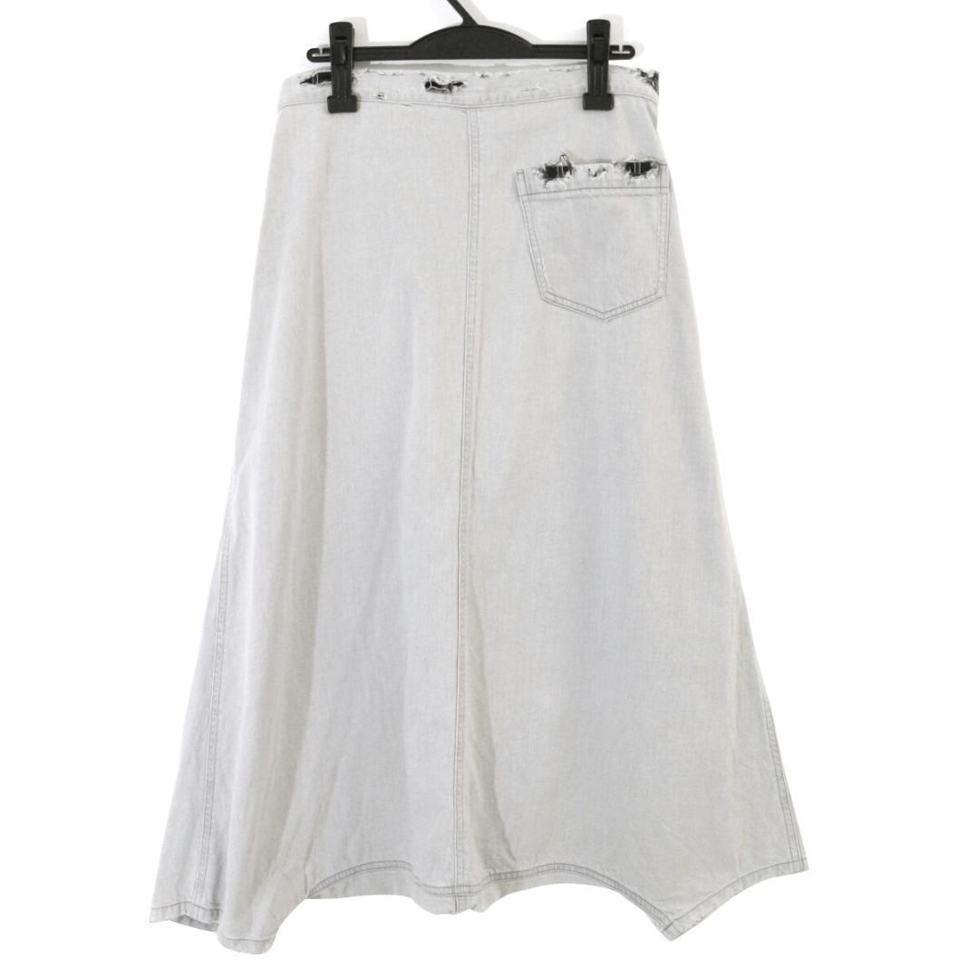 ワイズ ヨウジヤマモト 22SS バイオウォッシュ加工デニムサルエルパンツ