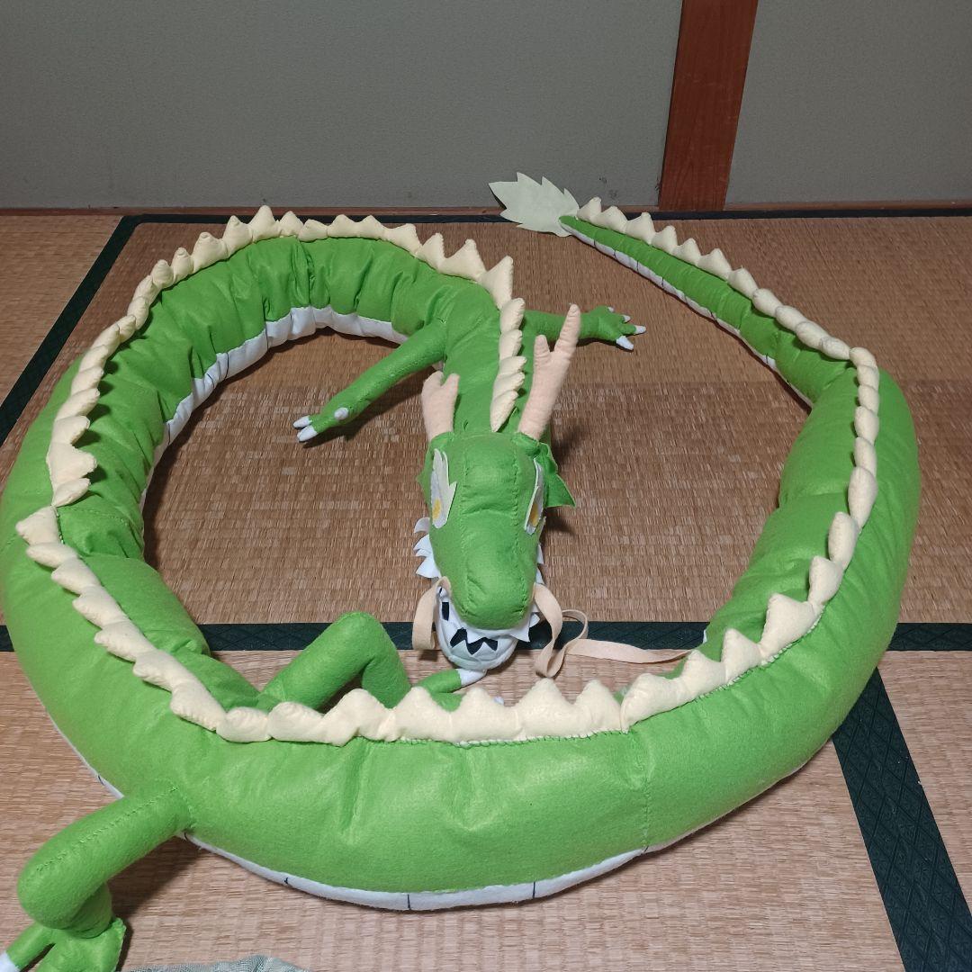 僕のオリジナル自作ぬいぐるみ 今回のテーマは 緑色のドラゴン 東洋龍