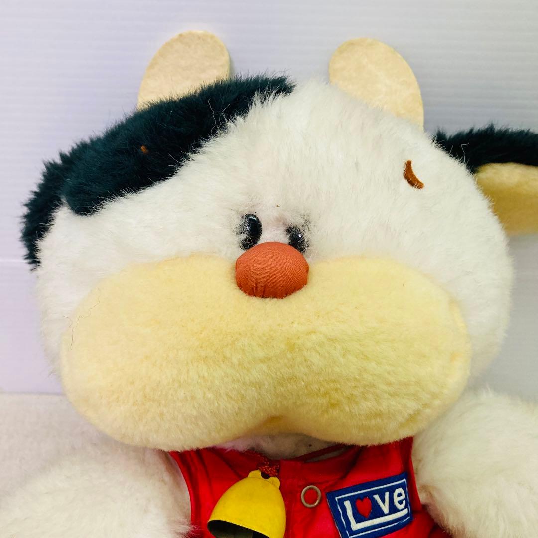 【レア★レトロ】オオイケ　モーモー　牛　ぬいぐるみ　マスコット　OIKE　当時物