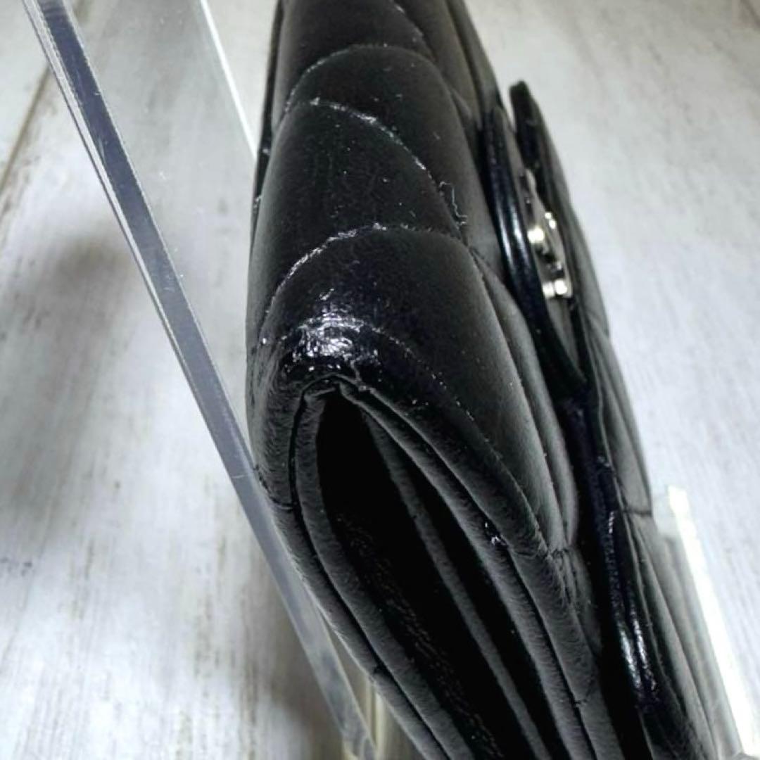 美品✨CHANELシャネル マトラッセ 小銭入れ シルバー ラム　パース