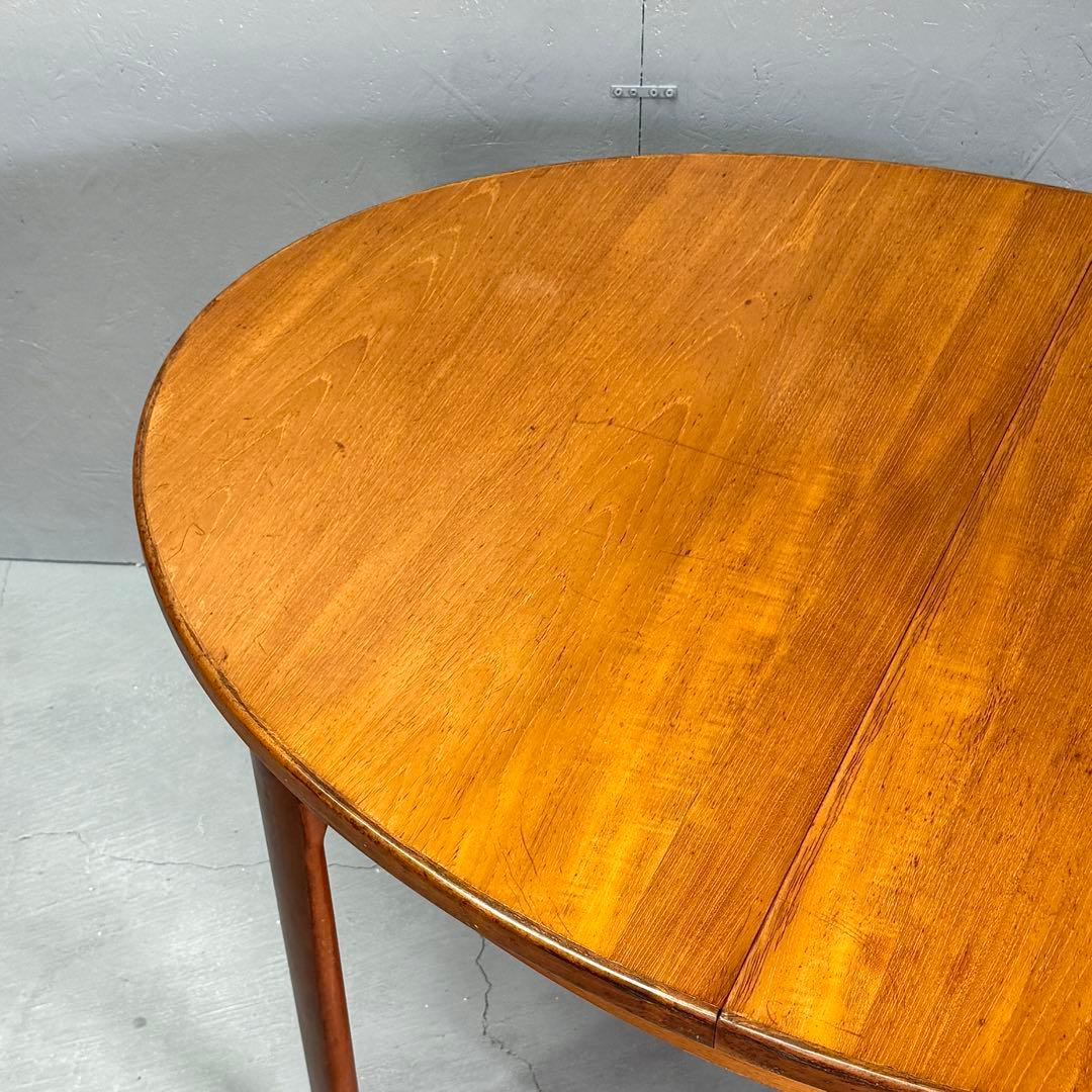 英国 ヴィンテージ チーク オーバルテーブル(401) 脚着脱可