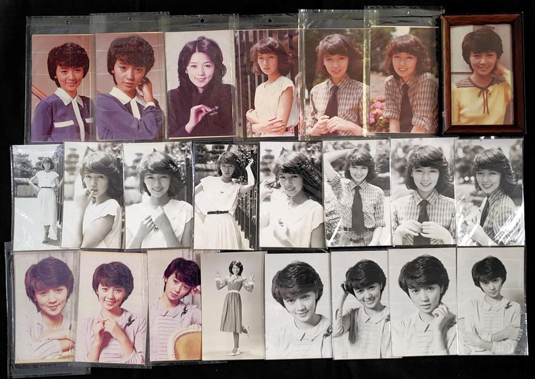 【木之内みどり】 ブロマイド 白黒x13 カラーx10 ポスター付　昭和レトロ