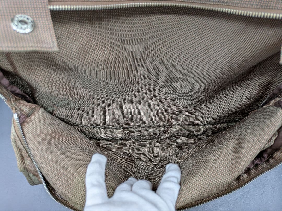 HERMES エールライン キャリーケース スーツケース ブラウン