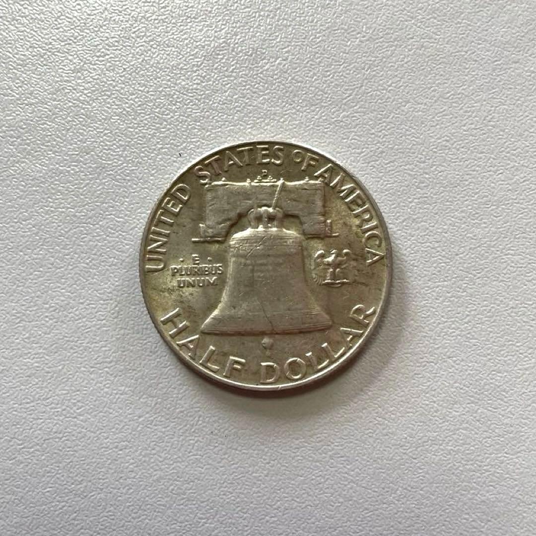 1958年 フランクリン ハーフダラー 銀貨 良品