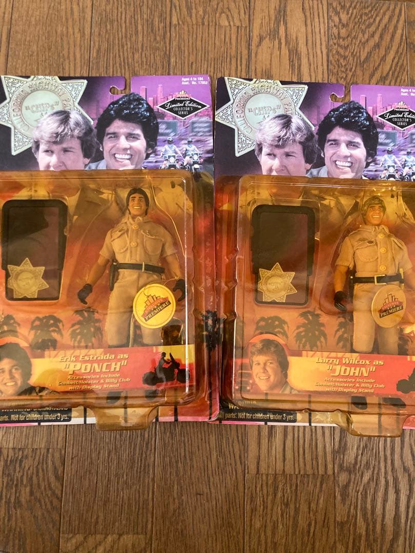 『白バイ野郎ジョン&パンチ（CHiPs）』チップス　フィギュア２種
