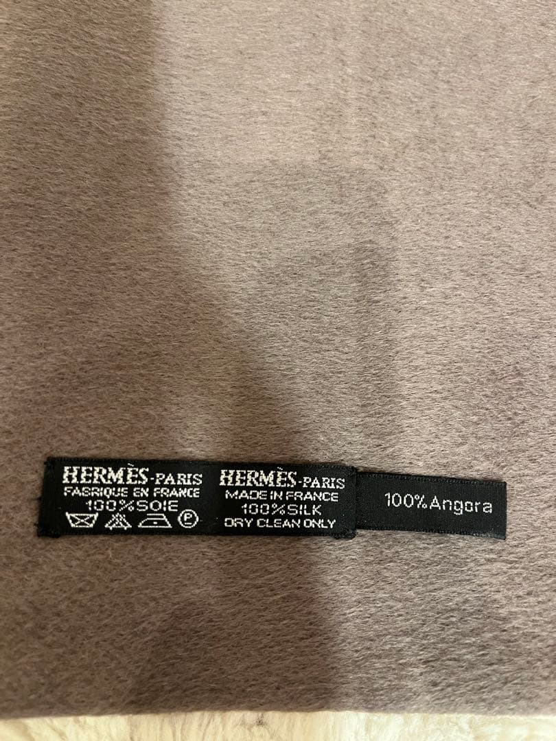 エルメス　アンゴラとシルクのマフラー