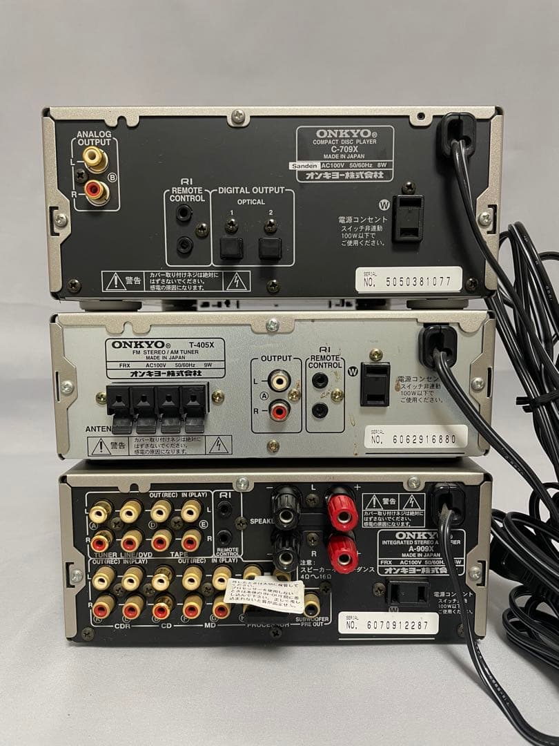 ONKYO プリメインアンプ FM/AMチューナー CDプレーヤー 3点セット