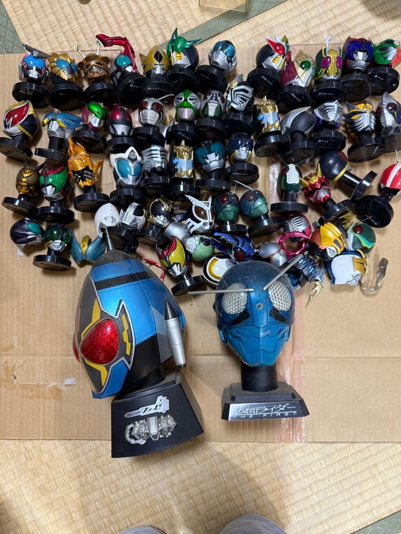 仮面ライダー ヘッドフィギュア 大量まとめ売り