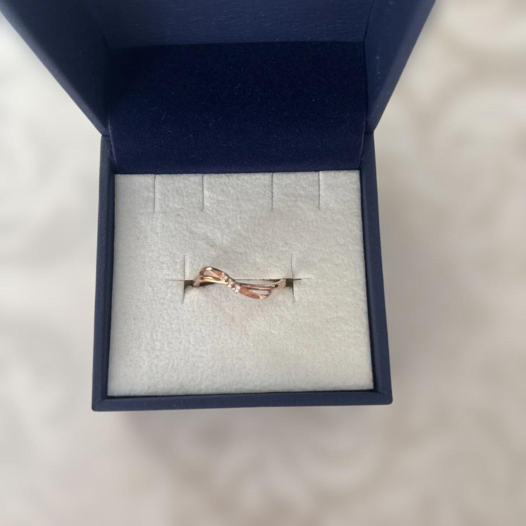 Vendome Aoyama K10PG 11号ダイヤモンドウェーブリング