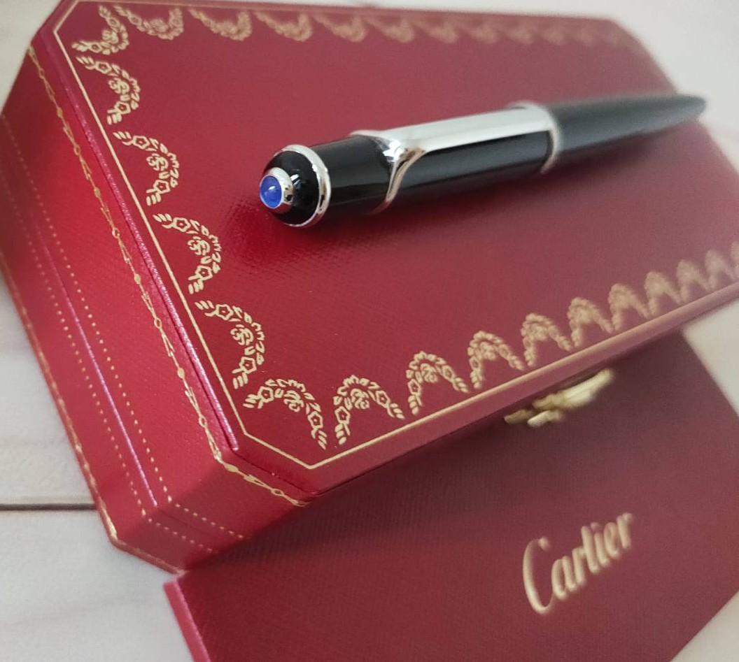 未使用 カルティエ ディアボロ ボールペン シルバー
