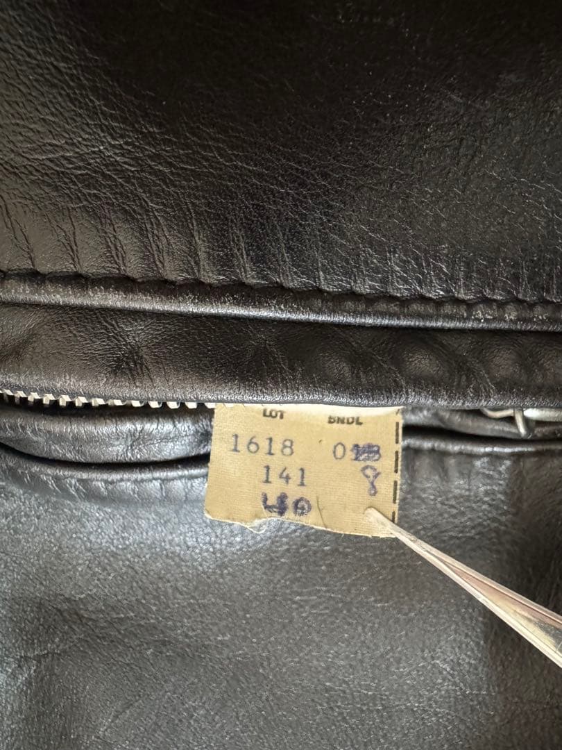 schott レザーシングルライダース 141型 40 【クリーニング済】