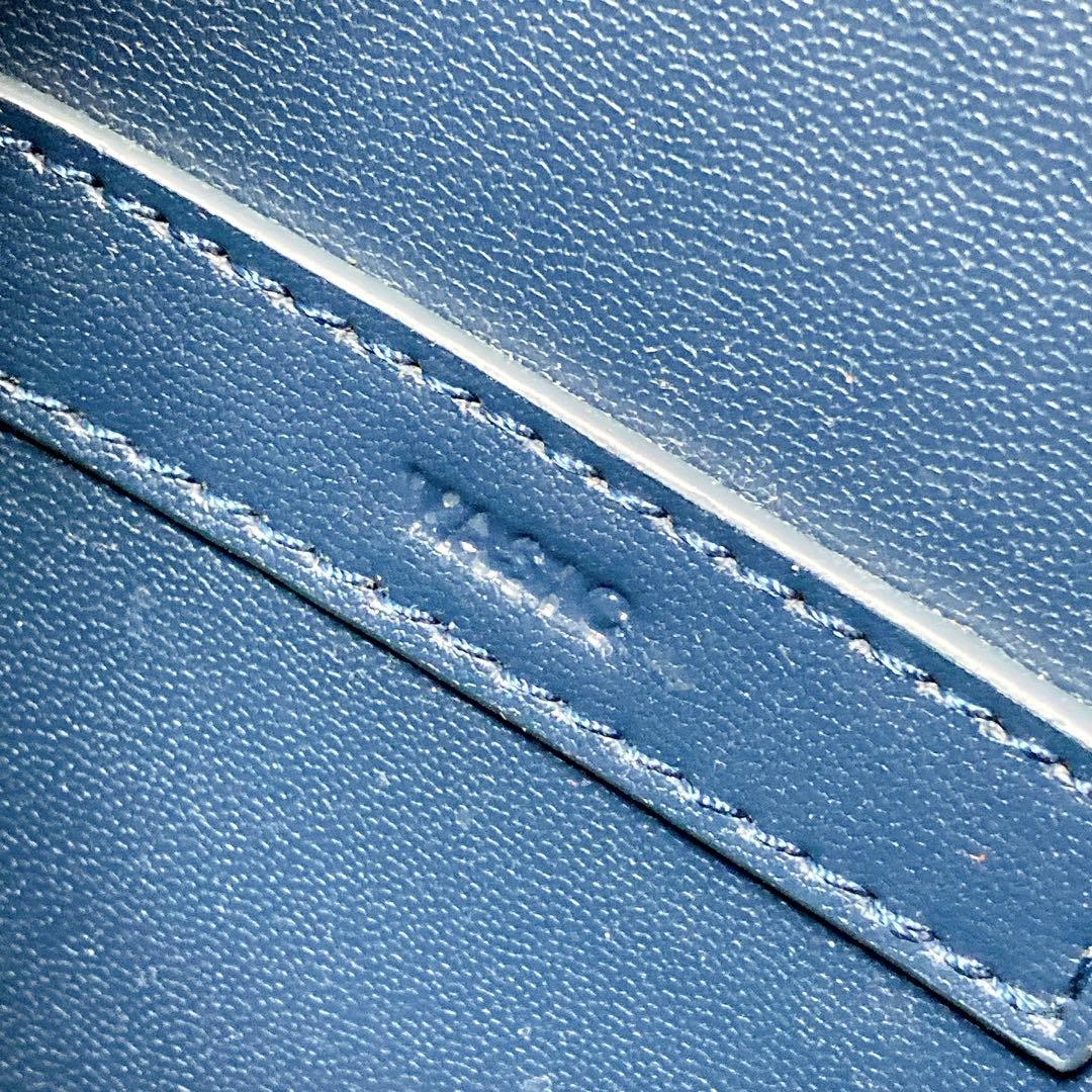 【美品】貴重 VASIC ヴァジック CITY ショルダーバッグ レザー 紺色