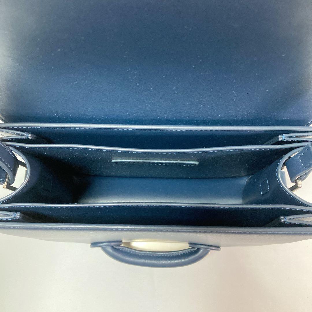 【美品】貴重 VASIC ヴァジック CITY ショルダーバッグ レザー 紺色