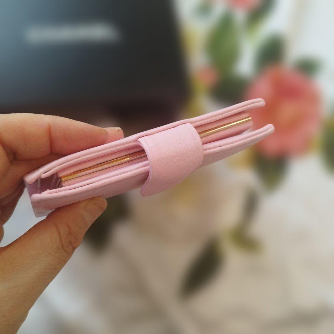 ②シャネルキャビアスキン　がま口コンパクト財布