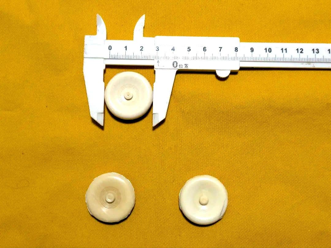 【閉店売り尽し】茶入の蓋 ３個セット（含む虫喰１個）