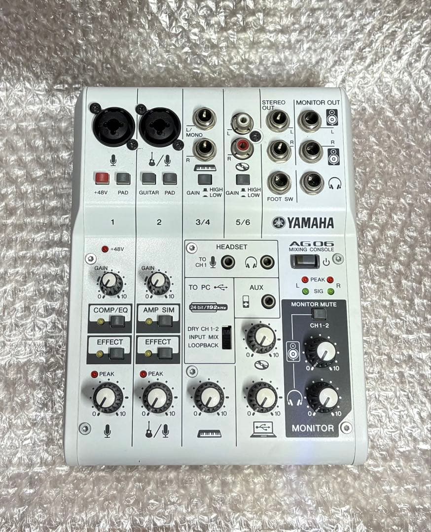YAMAHA AG06 ウェブキャスティングミキサー