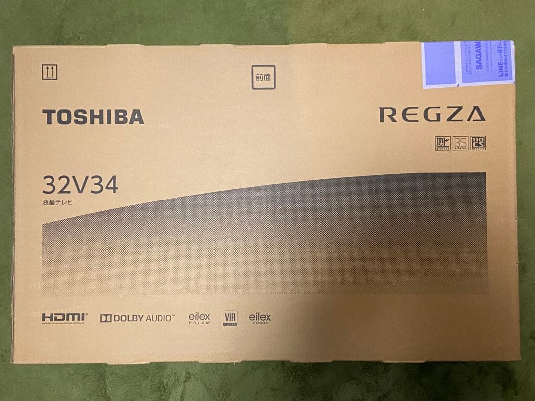 TOSHIBA 液晶テレビ REGZA 32型 32V34 2023年製