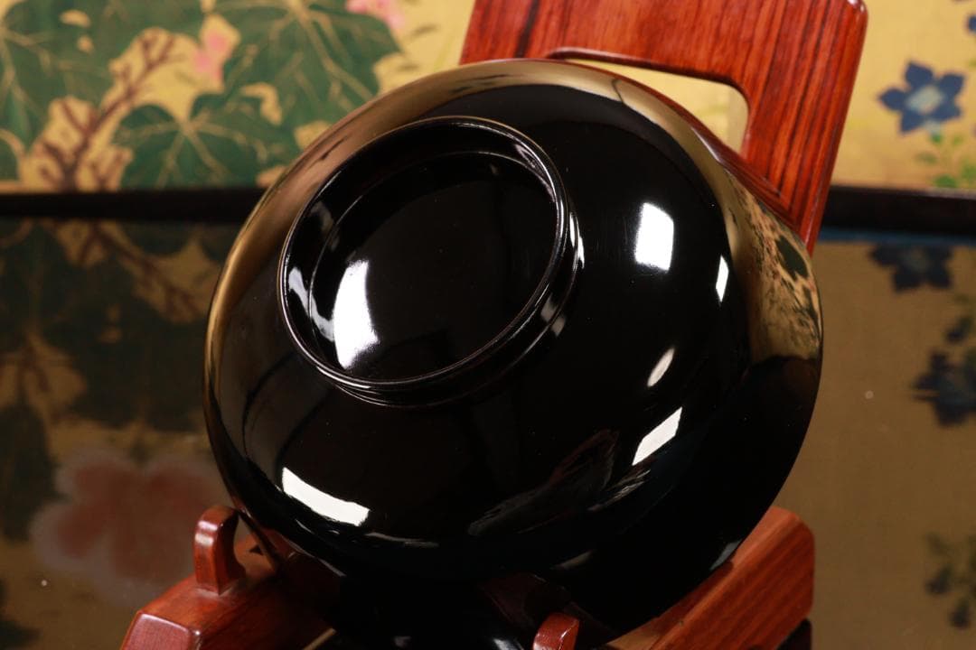 BJ131　時代輪島　加賀蒔絵　鶏図　吸物椀　五客　木製　茶道具 懐石 会席