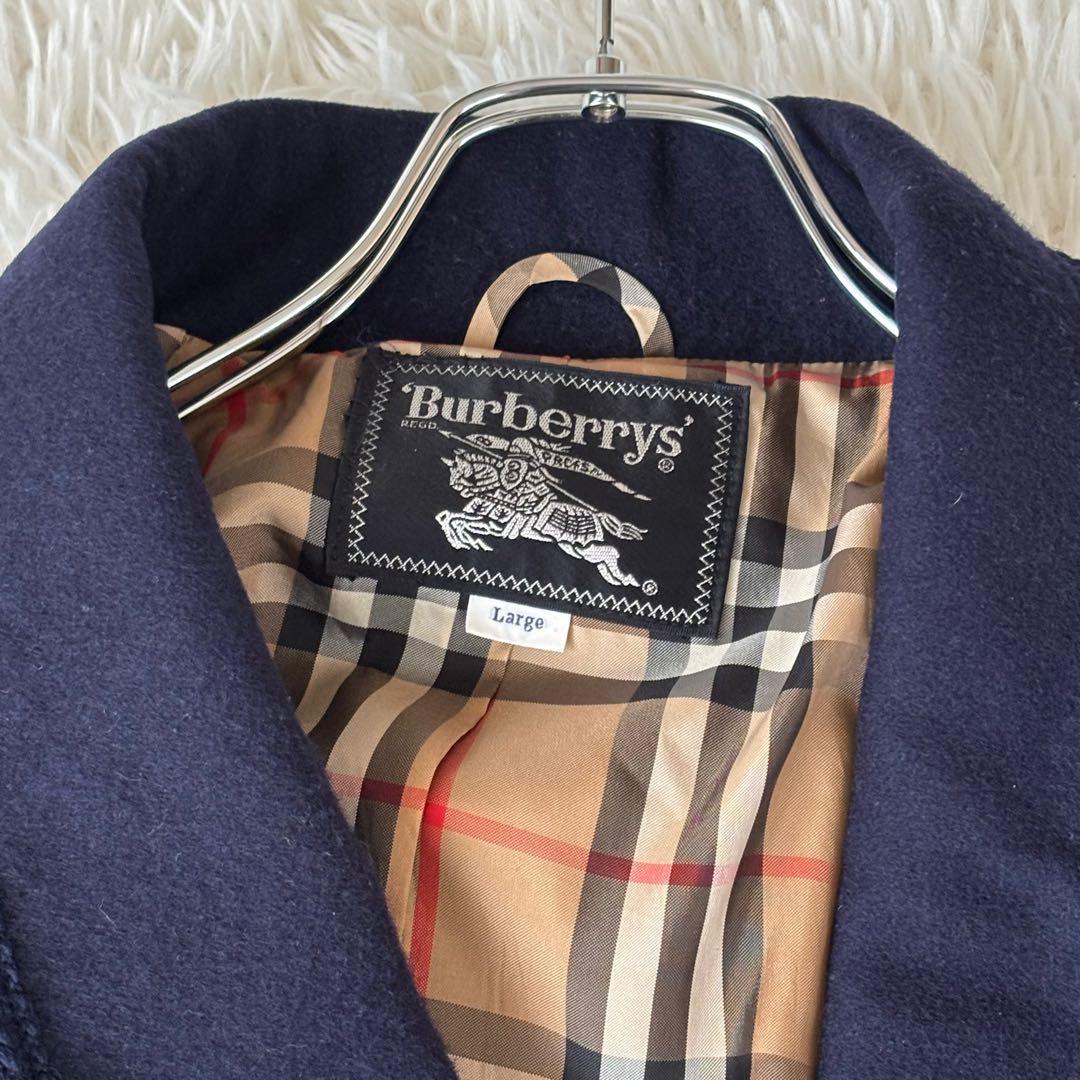 美品✨バーバリーズ ヴィンテージ カシミヤ混 ウール ロング ガウンコート L