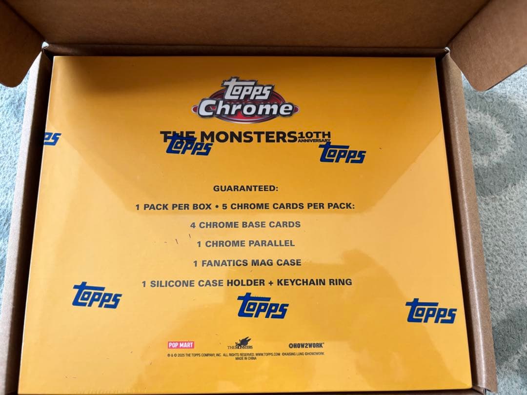 新品未開封Topps Chrome 10周年記念ボックス　ラブブ　1BOX