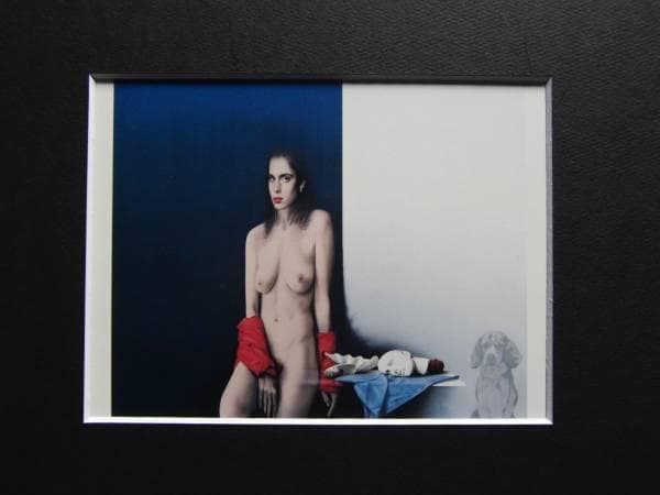 三尾公三、【休息の女】、希少な画集より、状態良好、新品高級額装付