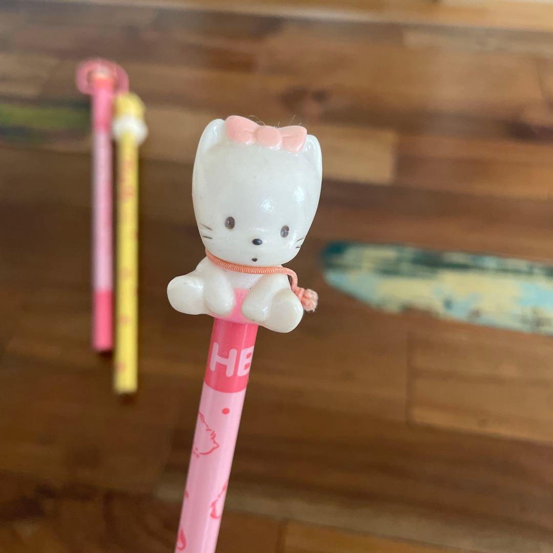 か*ん様 昭和レトロ希少サンリオキャラクター付き鉛筆3本セット