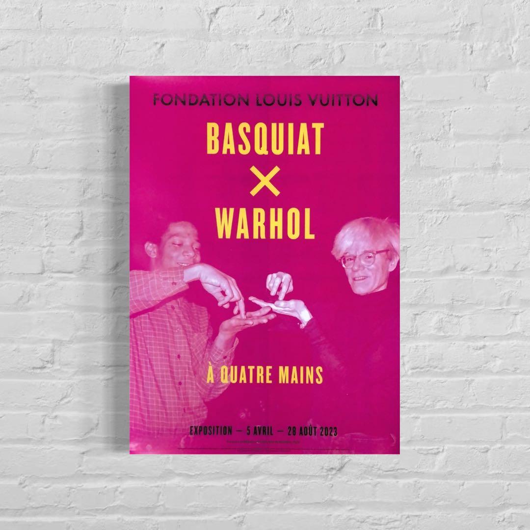 【再入荷1枚のみ】バスキア×ウォーホル　海外ポスター②ルイヴィトン財団　2023