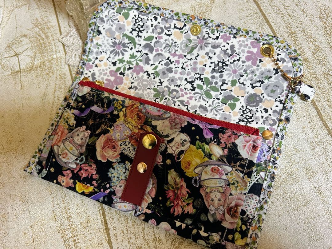 よーぽん様　ジョリーフルール L字ポーチ スマート長財布 小財布ベア