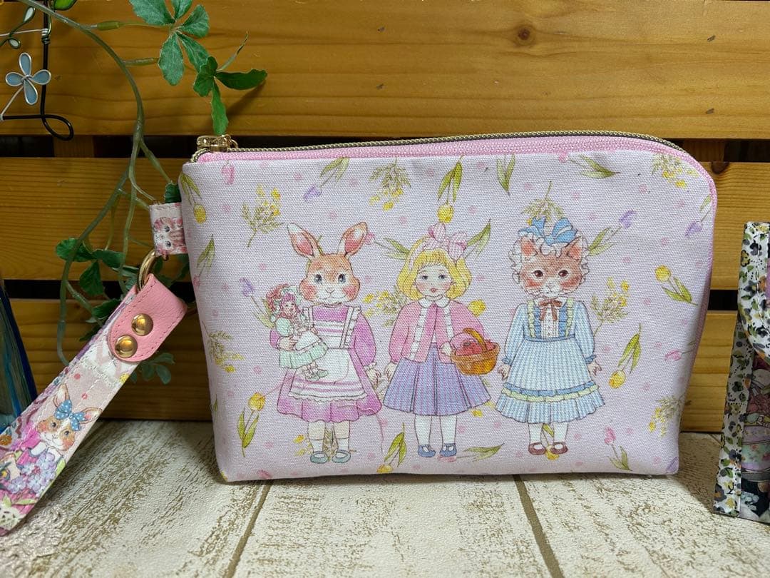 よーぽん様　ジョリーフルール L字ポーチ スマート長財布 小財布ベア