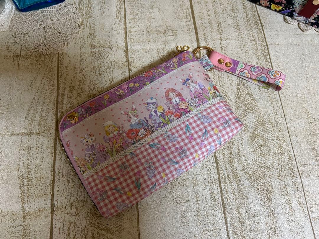 よーぽん様　ジョリーフルール L字ポーチ スマート長財布 小財布ベア