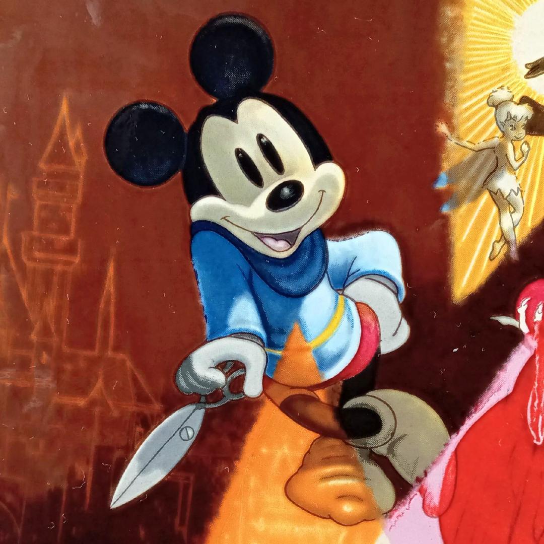 新品ウォルト・ディズニー生誕１００周年ミッキー ステンドグラス グラスマスターズ