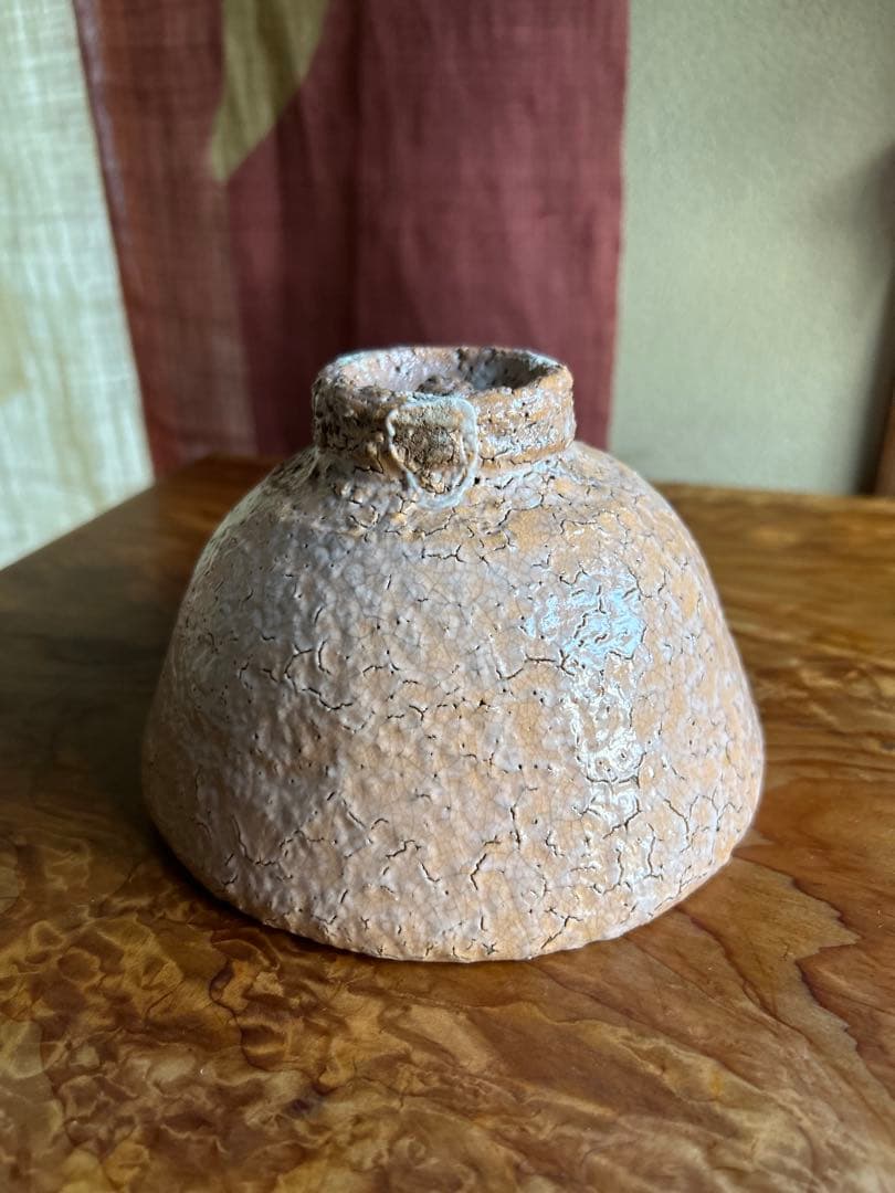 味舌隆司 萩茶盌　前大徳寺 福本積應 書付