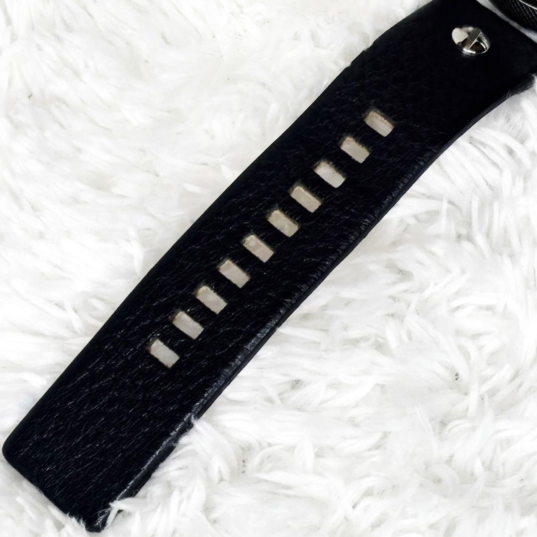 極美品 DIESEL DZ7256 リトルダディ デュアルタイム 稼働品