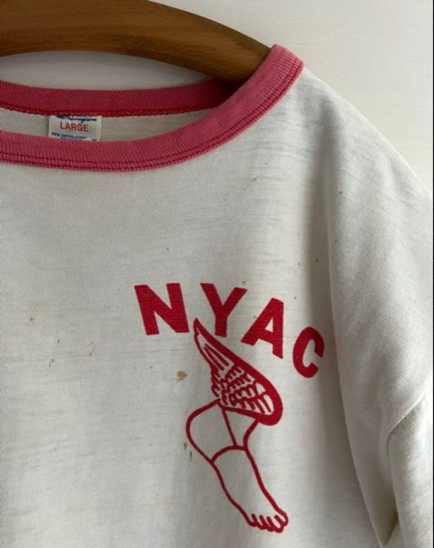 Visco　80s チャンピオン リンガーtシャツ USA製 L