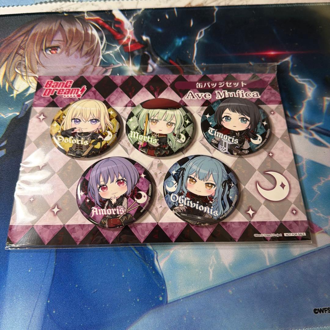 ヴァイスシュヴァルツ バンドリ麗しい人形たちドロリスsspサイン・缶バッジセット