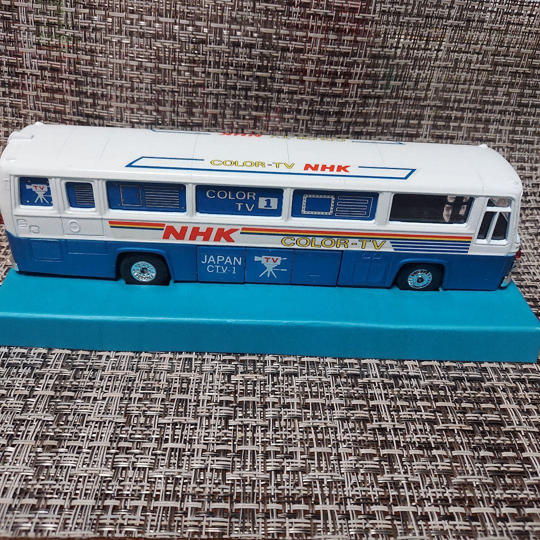 NHK カラーTVバス ミニカー 約15cm