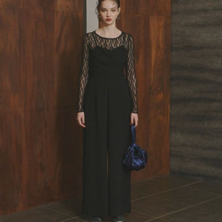 【極美品】 ANDRESD クロスオールインワンドレス オケージョン