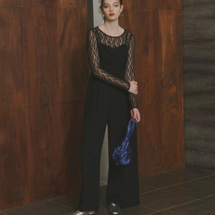 【極美品】 ANDRESD クロスオールインワンドレス オケージョン